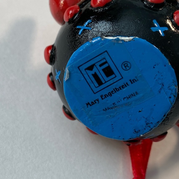 Mary Engelbreit Vintage Cherry Teapot Ornament - Picture 3 of 7